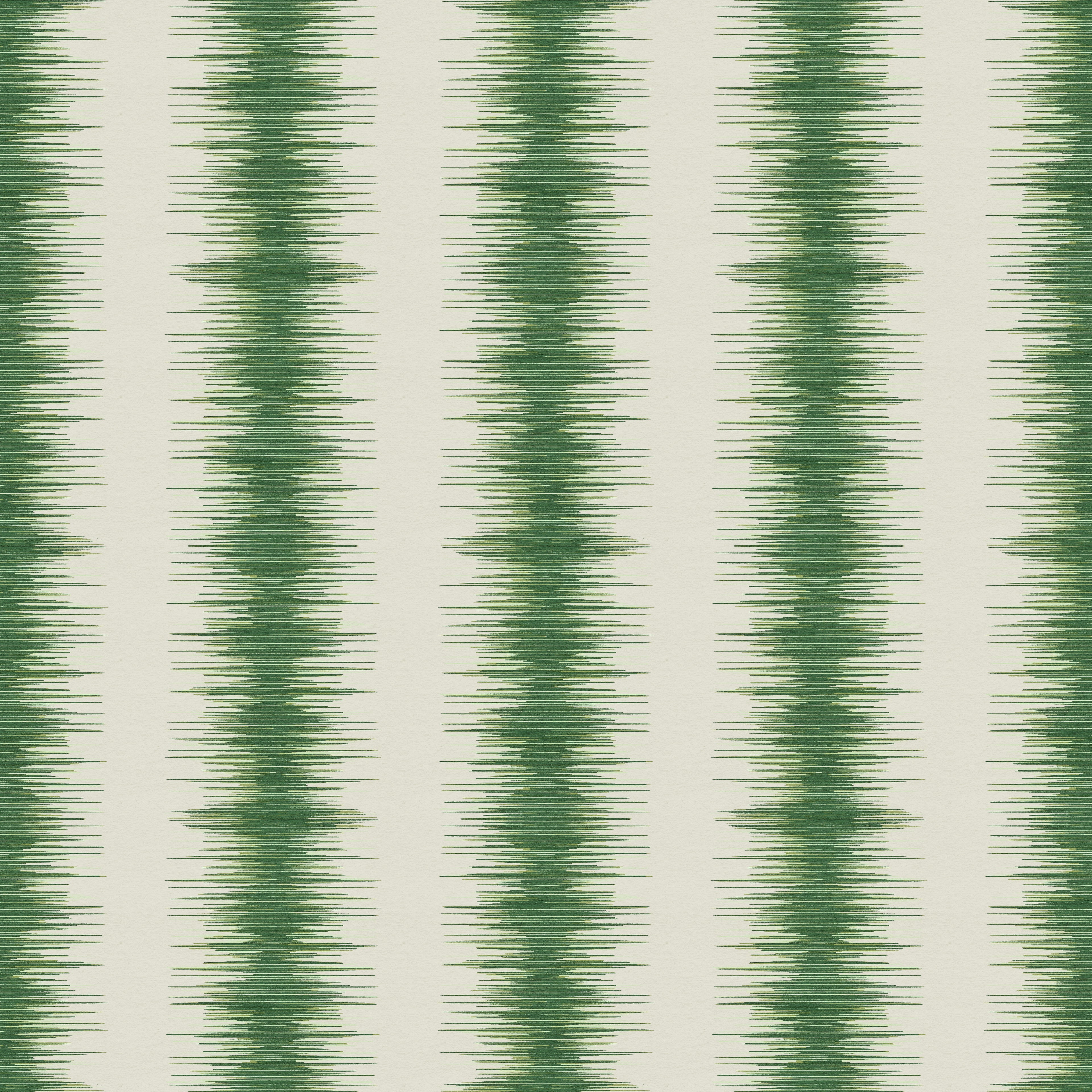 Abstract stripe wallpaper pattern with textured, irregular vertical bands that create organic movement and a modern, layered look inspired by natural rhythm.
Green white ivory, Les Touches