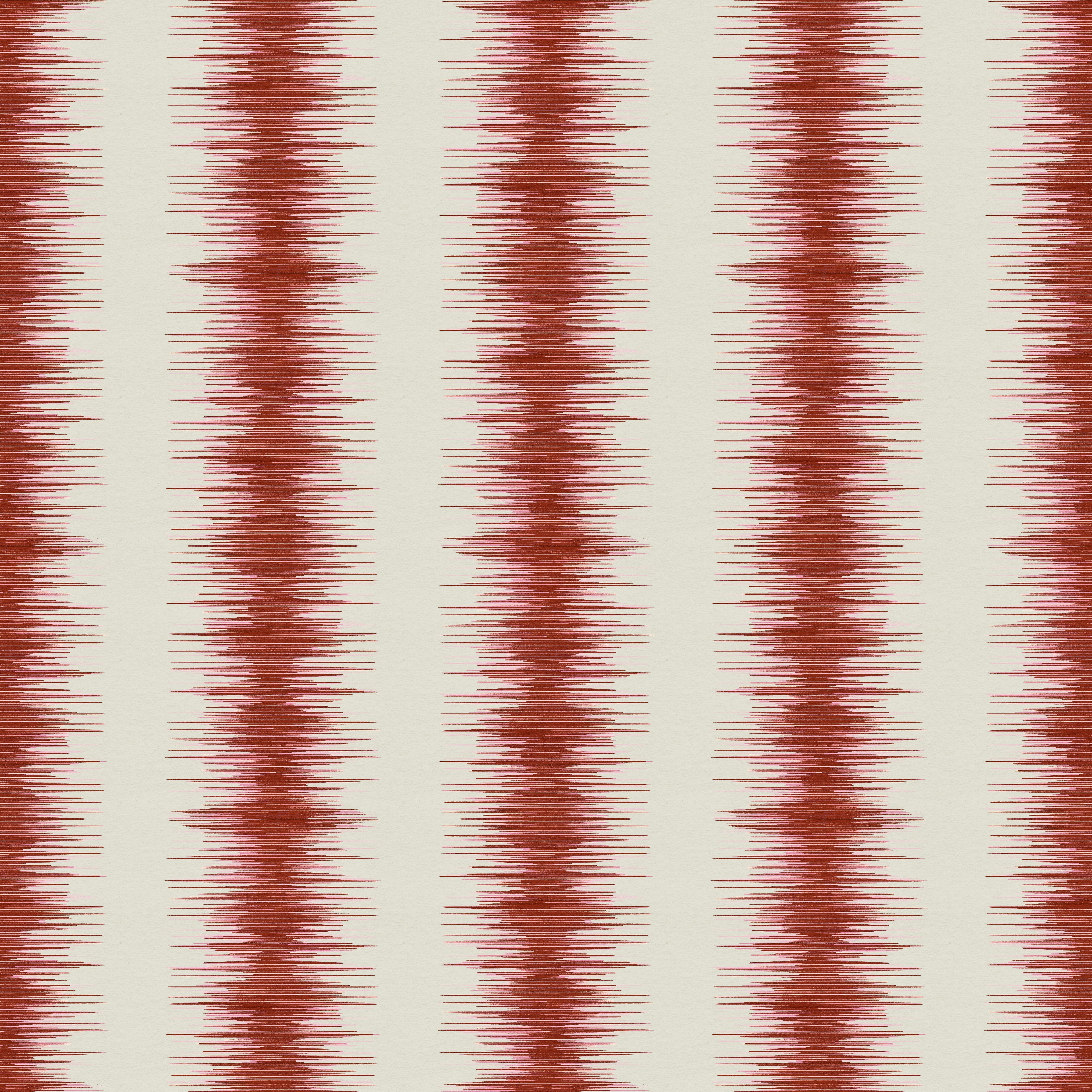 Abstract stripe wallpaper pattern with textured, irregular vertical bands that create organic movement and a modern, layered look inspired by natural rhythm.
Red white ivory, Les Touches